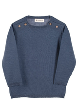 Merinopullover 'Carey', blau - mimiundmax.at