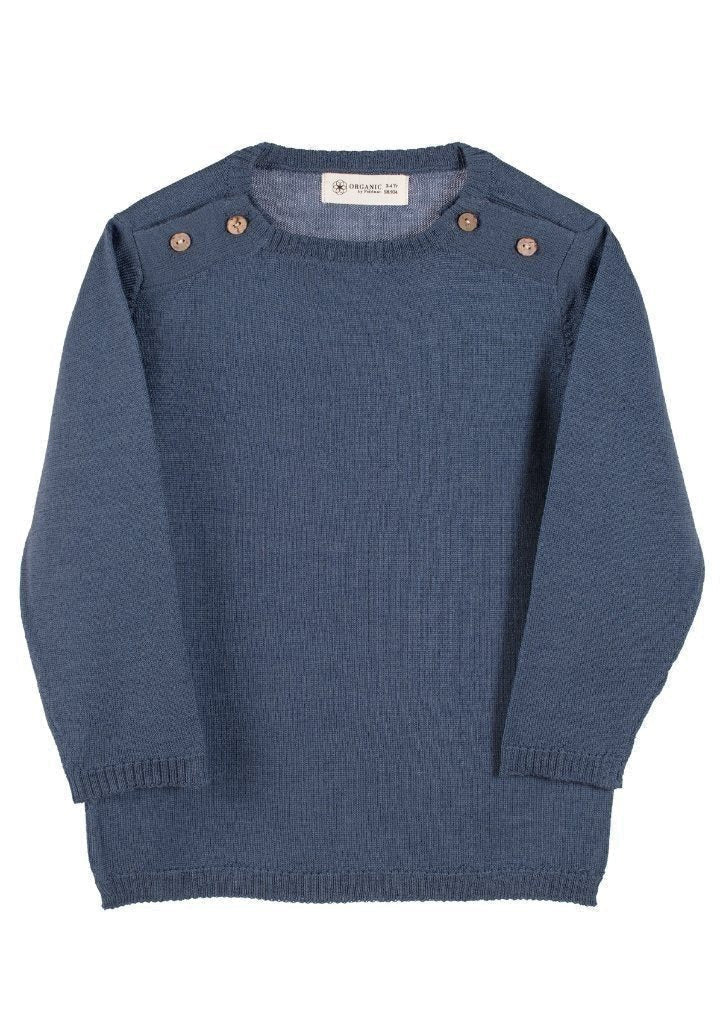 Merinopullover 'Carey', blau - mimiundmax.at