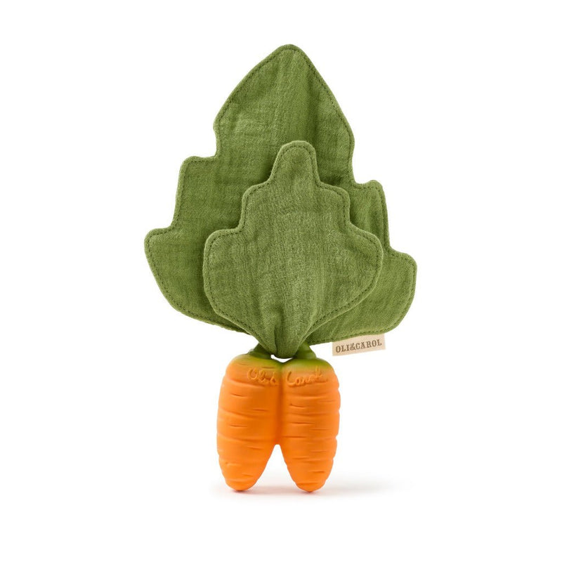 Mini-Schmusetuch/Beißring 'Cathy the Carrot' - mimiundmax.at