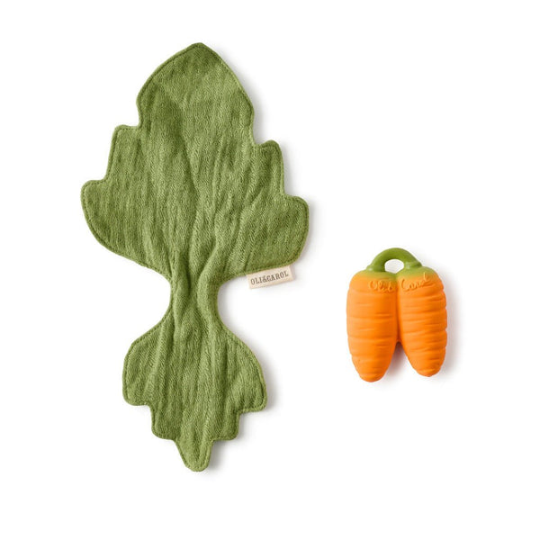 Mini-Schmusetuch/Beißring 'Cathy the Carrot' - mimiundmax.at