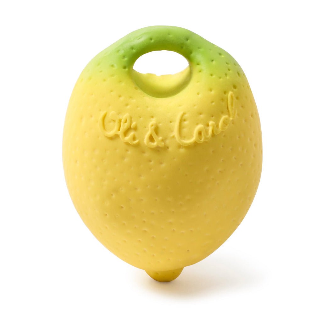 Mini-Schmusetuch/Beißring 'John Lemon' - mimiundmax.at