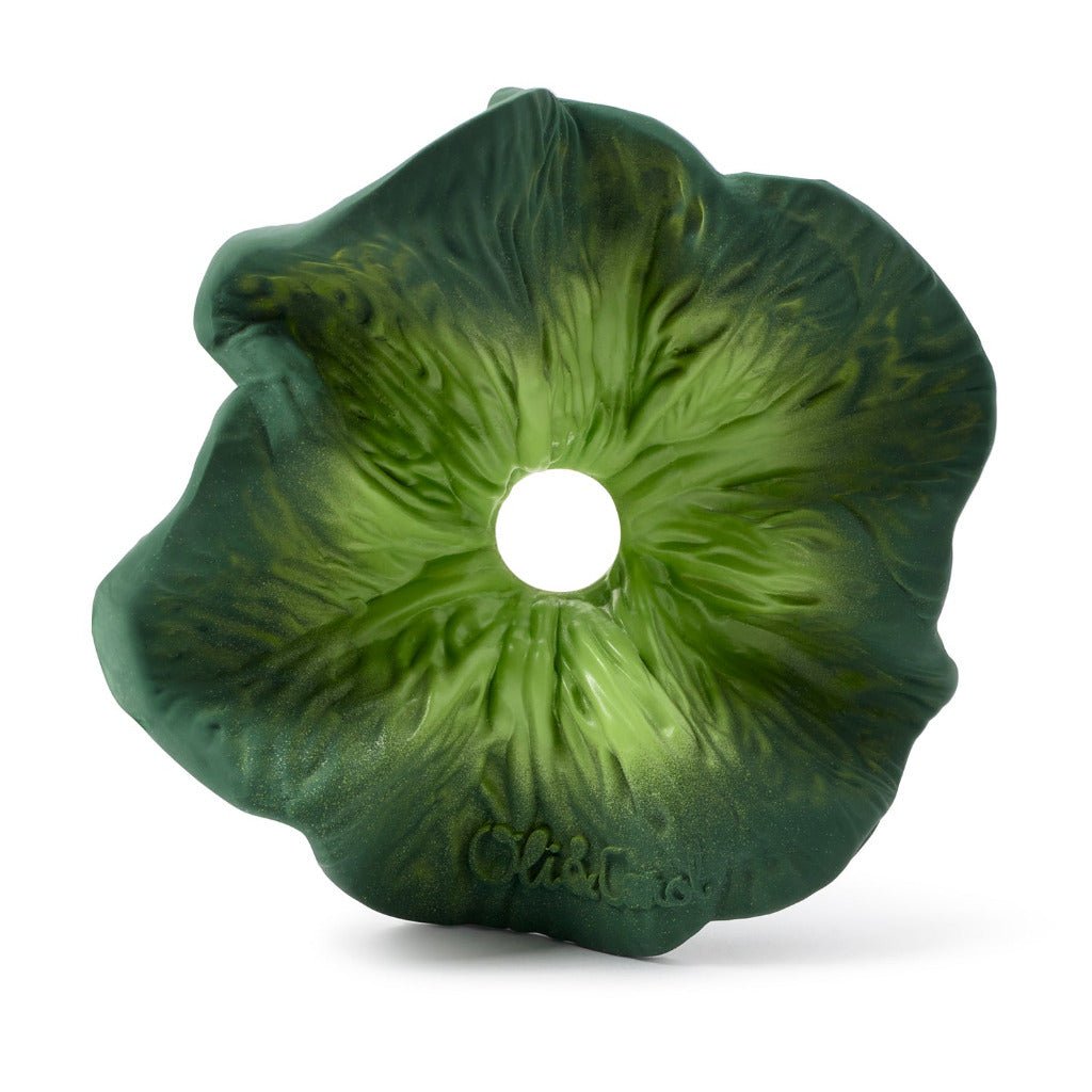 Mini-Schmusetuch/Beißring 'Kendall the Kale' - mimiundmax.at