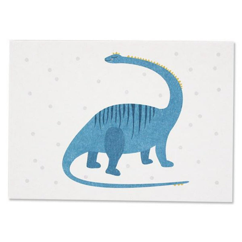 Postkarte Dino blau - mimiundmax.at