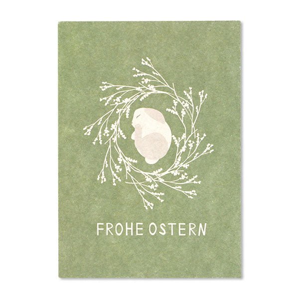 Postkarte "Frohe Ostern" grün - mimiundmax.at