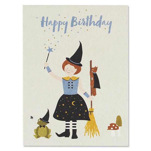 Postkarte "Happy Birthday" Hexe - mimiundmax.at
