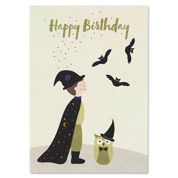 Postkarte "Happy Birthday" Magier - mimiundmax.at