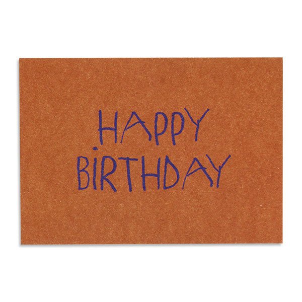Postkarte "Happy Birthday" rost - mimiundmax.at