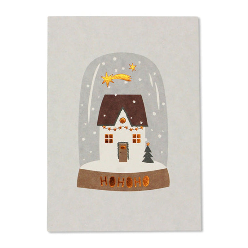 Postkarte 'Schneekugel mit Haus' - mimiundmax.at