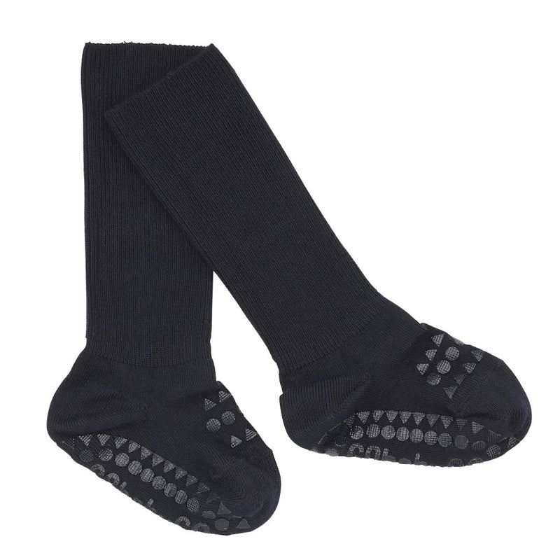 Rutschfeste Socken aus Bambus - blau - mimiundmax.at