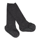 Rutschfeste Socken aus Bambus - Dark Grey Melange - mimiundmax.at