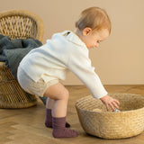 Rutschfeste Socken aus Bambus - Misty Plum - mimiundmax.at