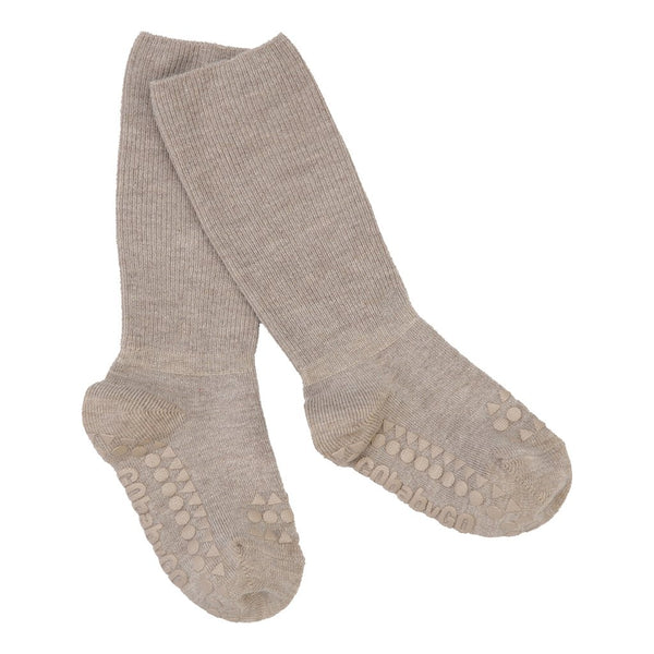 Rutschfeste Socken aus Bambus - Sand - mimiundmax.at