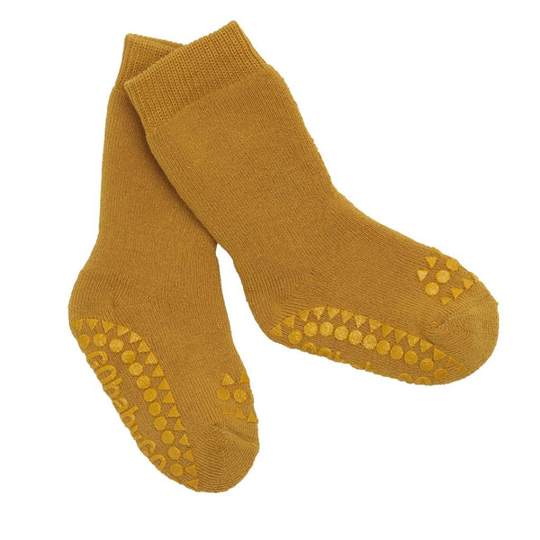 Rutschfeste Socken - Mustard - mimiundmax.at