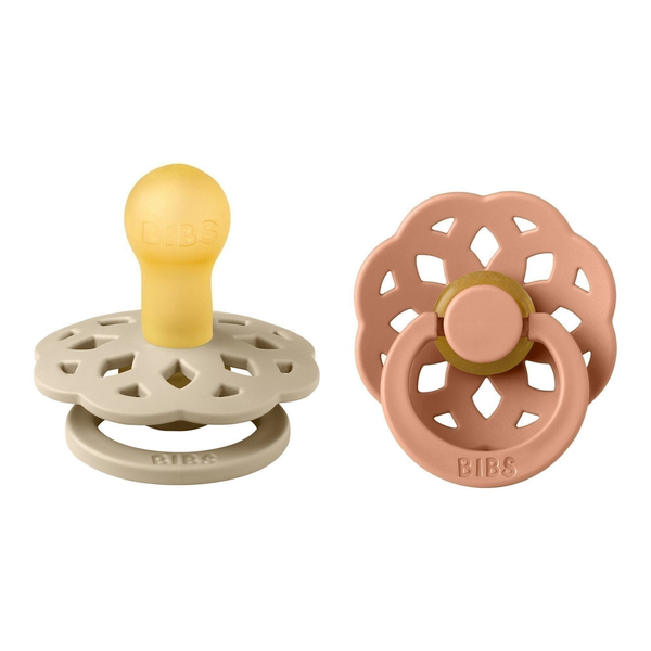 Schnuller 'Boheme', Vanilla/Peach 2er Pack - mimiundmax.at