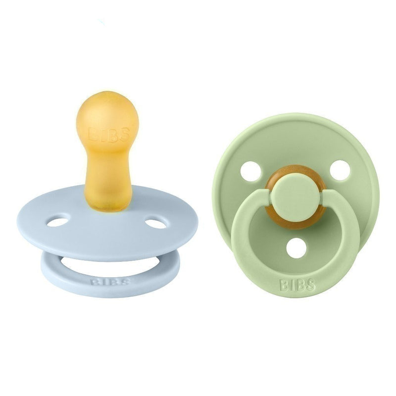 Schnuller 'Colour', Baby Blue/Pistachio 2er Pack - mimiundmax.at