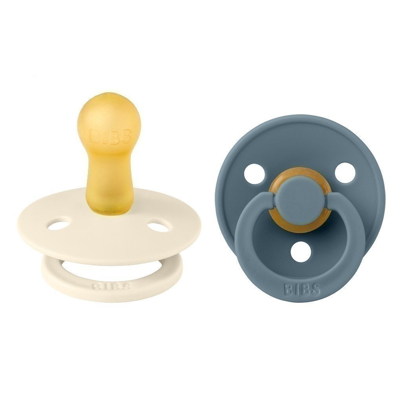 Schnuller 'Colour', Ivory&Petrol 2er Pack - mimiundmax.at