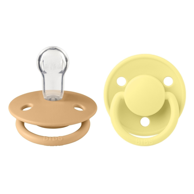 Schnuller 'de Lux', Desert Sand/Sunshine 2er Pack - mimiundmax.at