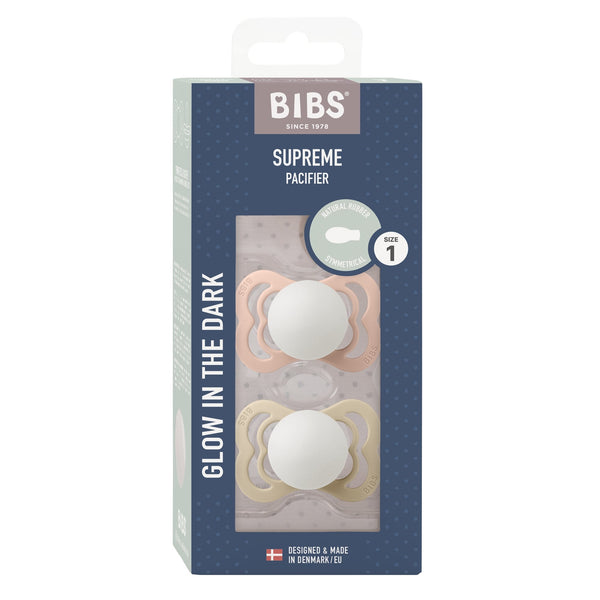Schnuller 'Supreme', Blush/Vanilla Night 2er Pack - mimiundmax.at