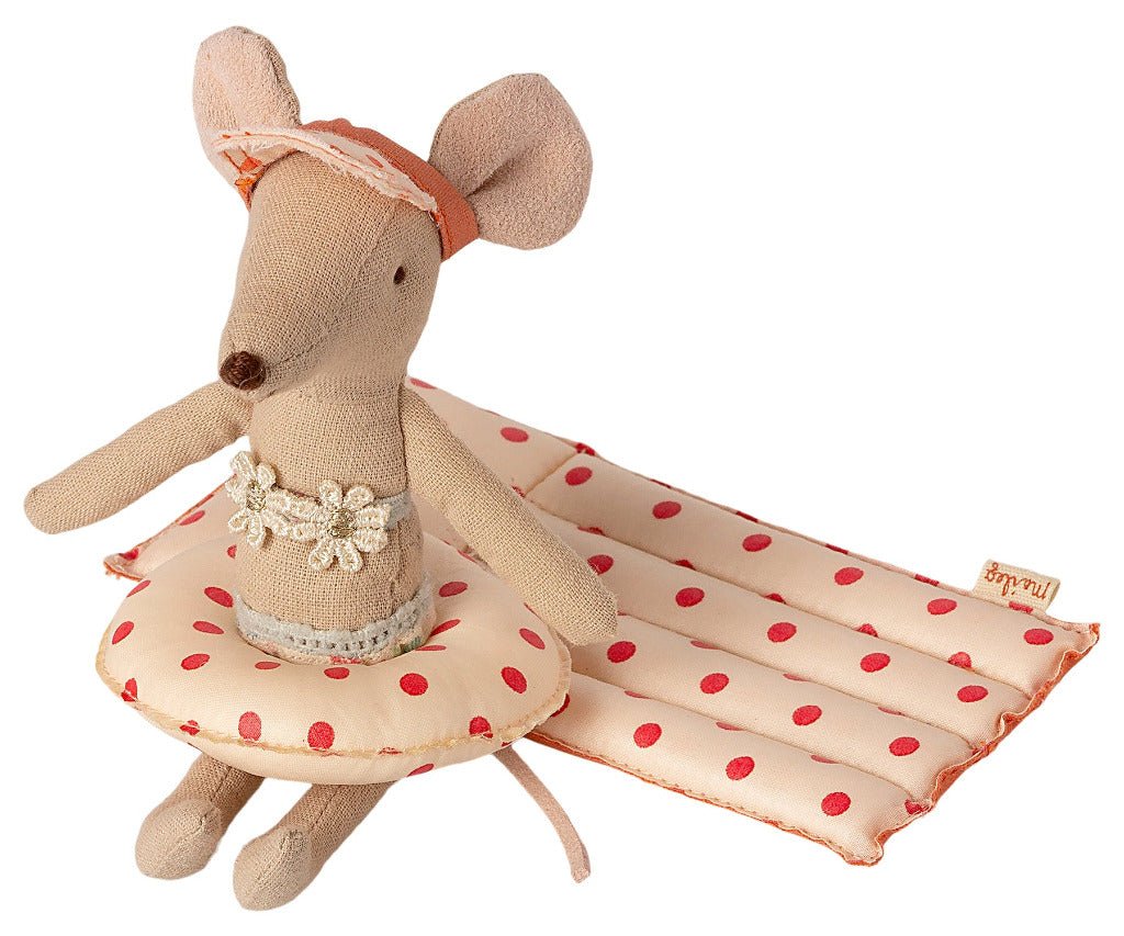 Schwimmring, Kleine Maus - Rote Punkte - mimiundmax.at
