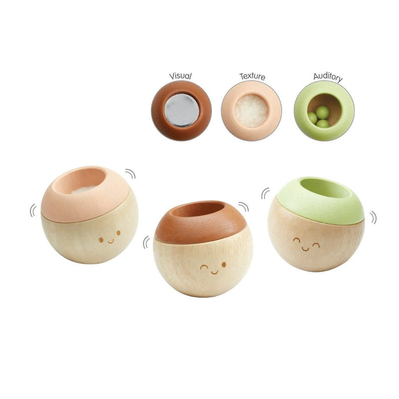 Sensorisches Aktivitätsspielzeug 'Modern Rustic', 3er Set - mimiundmax.at