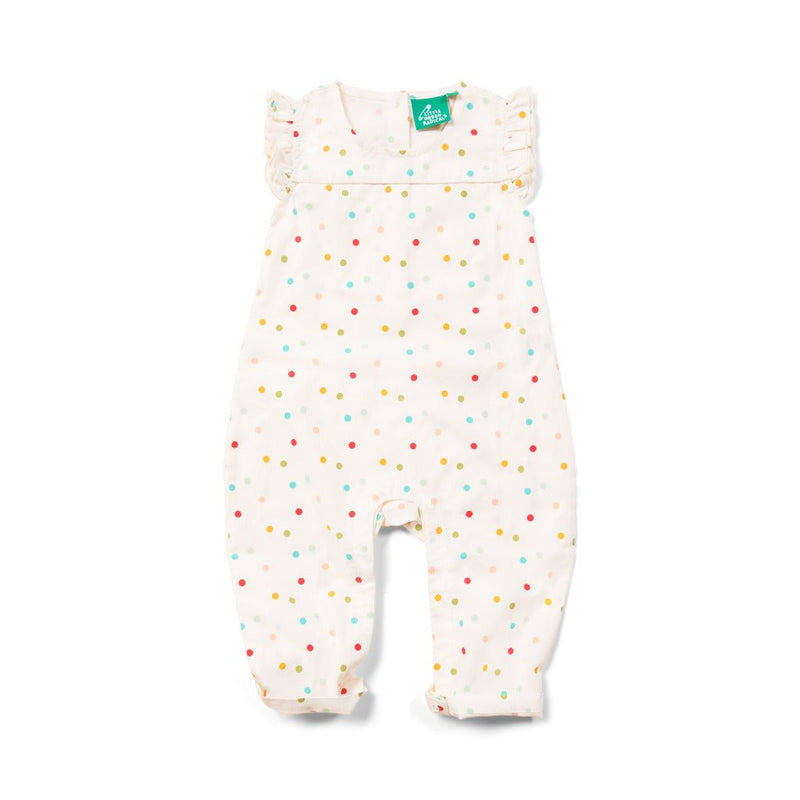 Sommerstrampler mit Rüschen 'Rainbow Spots' - mimiundmax.at