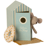 Stoffpuppe "Kleiner Mausbruder" mit Strandhaus - mimiundmax.at