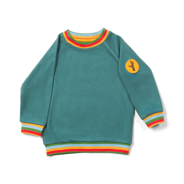 Sweatshirt 'Teal Marl Rainbow' - mimiundmax.at