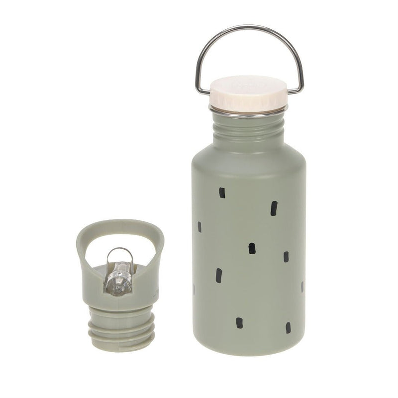 Trinkflasche 'Happy Prints', olive 500ml - mimiundmax.at