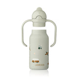 Trinkflasche 'Kimmie', Vehicles/Dove blue, 250ml - mimiundmax.at