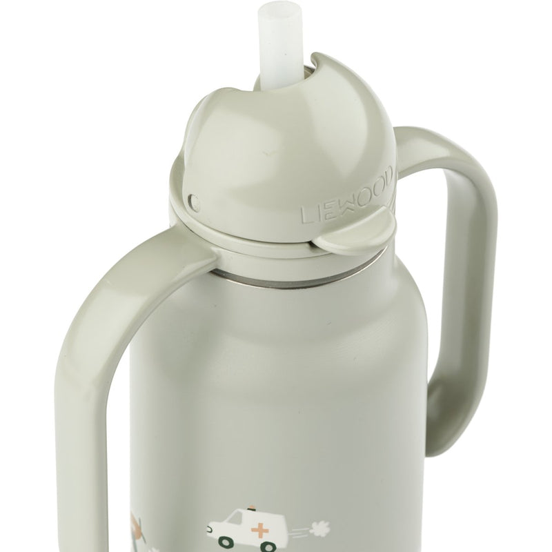 Trinkflasche 'Kimmie', Vehicles/Dove blue, 250ml - mimiundmax.at