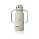 Trinkflasche 'Kimmie', Vehicles/Dove blue, 250ml - mimiundmax.at