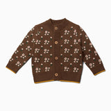 Warme Strickweste "From one to another Autumn Flowers" - mimiundmax.at