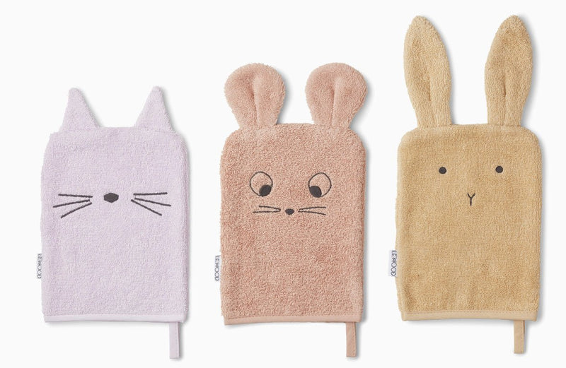 Waschlappen "Sylvester Light Lavender Mix" 3er-Pack - mimiundmax.at