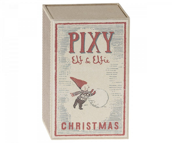 Weihnachtself 'Pixy' in Streichholzschachtel - mimiundmax.at