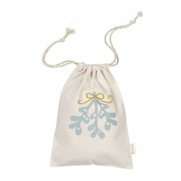Weihnachtsgeschenksack "Mistletoe Natural" - mimiundmax.at