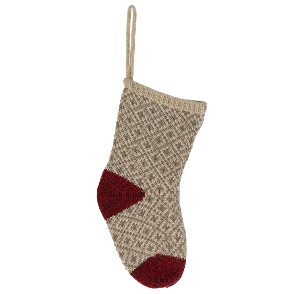 Weihnachtsstrumpf, soft grau - mimiundmax.at