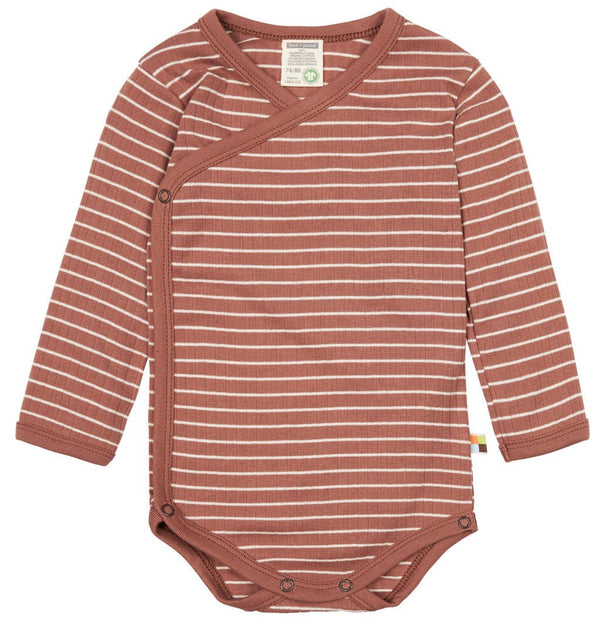 Wickelbody 'Derby Rib', nougat - mimiundmax.at