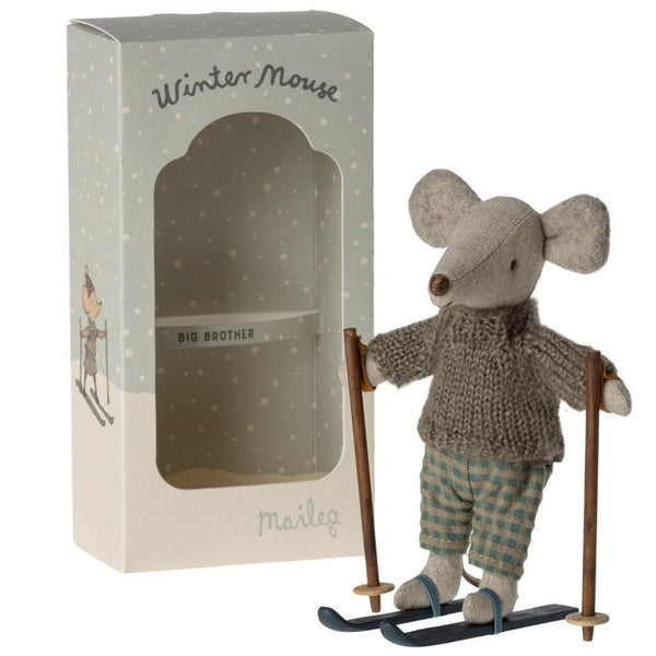 Wintermaus mit Ski, Grosser Bruder - mimiundmax.at
